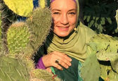 سلفی سحر ولدبیگی با کاکتوس+عکس