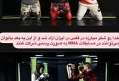 مبارزه الهه منصوریان در قفس! +عکس