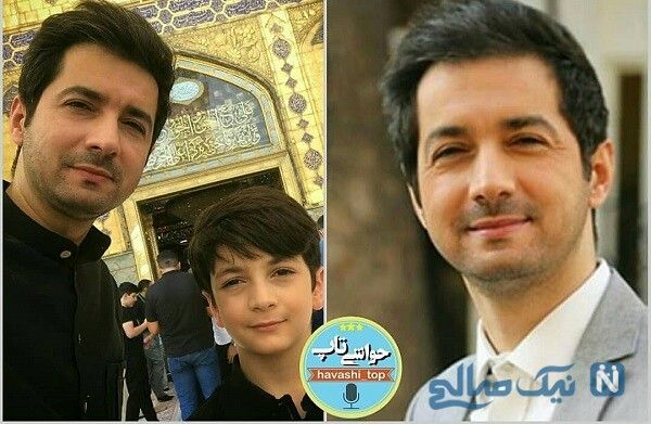 شباهت مجری معروف و پسرش +عکس