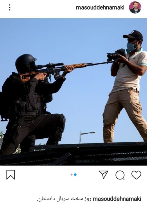 تصویر خاص از پشت صحنه سریال «دادستان» +عکس